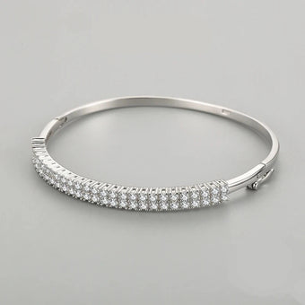 Twin Rows Studded Bangle