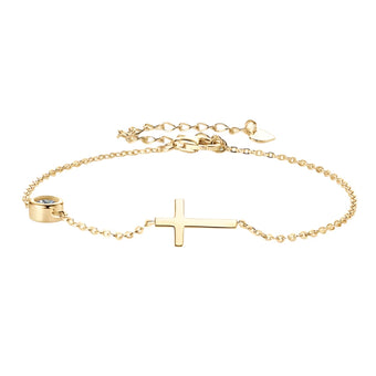 Cross and Bubble Bracelet