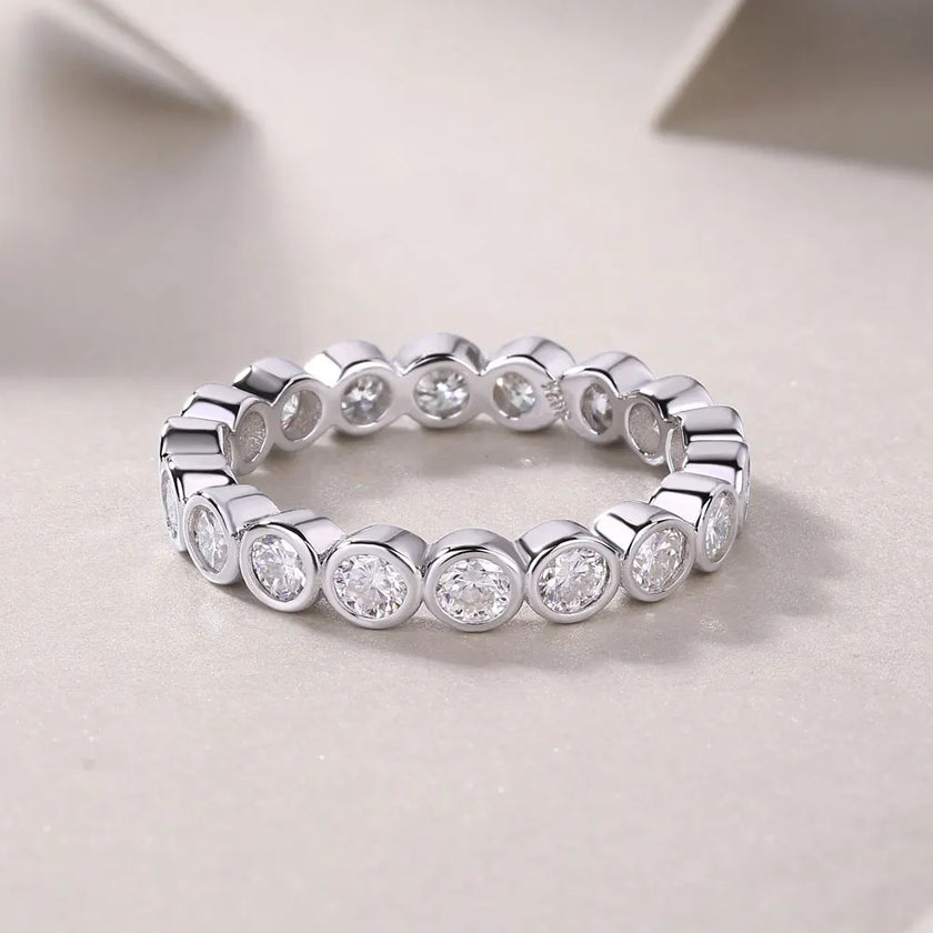 Bezel Set Eternity Band