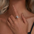 Offset Solitaire Ring