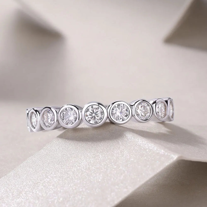 Bezel Set Eternity Band