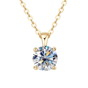 Classic Solitaire Pendant Necklace