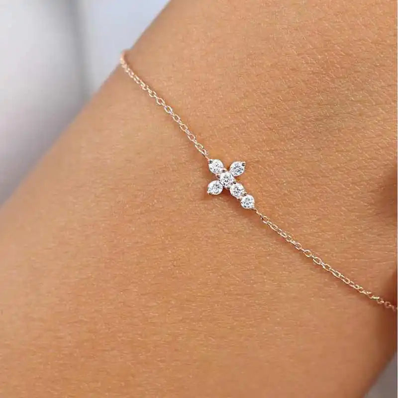 Dainty Cross Bracelet