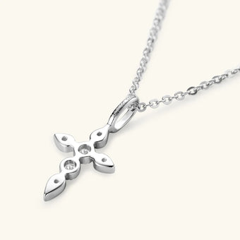 Drop Cross Pendant Necklace